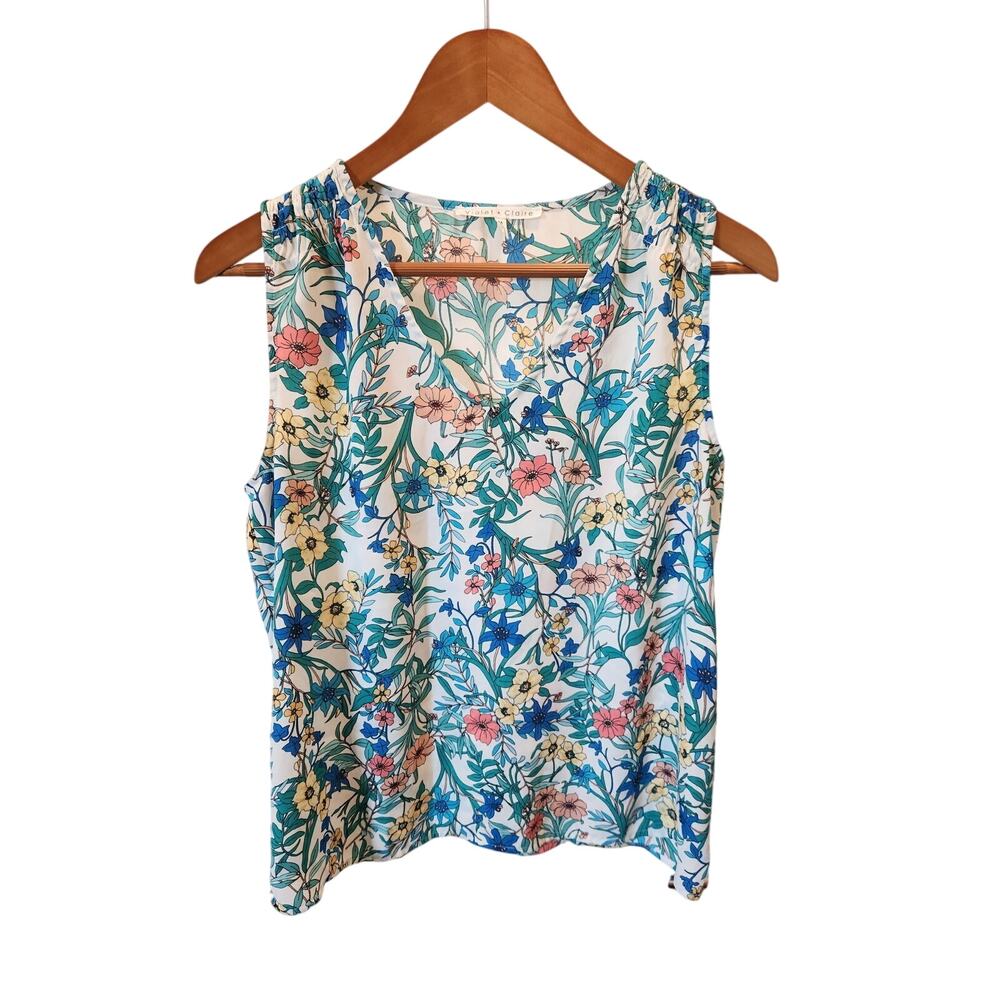 Violet & Claire Floral Tank Size M